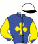 casaque portée par Lagadeuc F. jockey du cheval de course CASH BANK BIGI, information pmu ZETURF