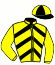 casaque portée par Balu J. jockey du cheval de course GAIN ULTIME, information pmu ZETURF