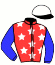 casaque portée par Petitjean K. jockey du cheval de course GRANNY D'OCCAGNES, information pmu ZETURF