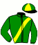 casaque portée par Barrier A. jockey du cheval de course JAGUAR D'OBRET, information pmu ZETURF
