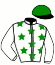 casaque portée par Thomain D. jockey du cheval de course HANNIBAL TUILERIE, information pmu ZETURF
