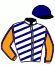 casaque portée par Lebourgeois Y. jockey du cheval de course INITIALE HERAULT, information pmu ZETURF