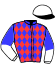 casaque portée par Thomain D. jockey du cheval de course GO CHICAGO, information pmu ZETURF