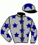 casaque portée par Bachelot T. jockey du cheval de course SHADE, information pmu ZETURF