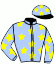 casaque portée par Nicoleau J. jockey du cheval de course TROIS POINT HUIT, information pmu ZETURF