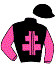 casaque portée par Provost D. jockey du cheval de course PELUSIVE, information pmu ZETURF