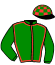 casaque portée par Peltier F. J. jockey du cheval de course KADINE THE BEST, information pmu ZETURF