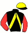 casaque portée par Danthu Ph. jockey du cheval de course KARIBELLE DE NUIT, information pmu ZETURF