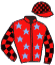casaque portée par Ruet B. jockey du cheval de course KAMARO DE JOUDES, information pmu ZETURF
