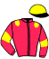 casaque portée par Vermeersch Mlle S. jockey du cheval de course KENBAIO, information pmu ZETURF