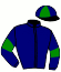 casaque portée par Soyez V. jockey du cheval de course GREASE D'HUON, information pmu ZETURF