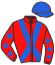 casaque portée par Congard R. jockey du cheval de course KASSOUMAYE, information pmu ZETURF