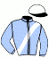 casaque portée par Lebourgeois Y. jockey du cheval de course LIBRIS EX BOURBON, information pmu ZETURF