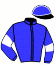 casaque portée par Jouve G. jockey du cheval de course LUXOR D'AUVILLIER, information pmu ZETURF