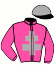 casaque portée par Deville J. jockey du cheval de course KARABOUDJAN, information pmu ZETURF