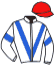 casaque portée par Terry C. jockey du cheval de course HORACIO DE CERISY, information pmu ZETURF