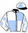 casaque portée par Thomain D. jockey du cheval de course KRYSTALE STAR, information pmu ZETURF