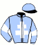 casaque portée par Breton R. jockey du cheval de course KASTING DREAM, information pmu ZETURF