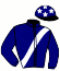 casaque portée par Lebourgeois Y. jockey du cheval de course JOKER WIC, information pmu ZETURF