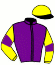 casaque portée par Ligot L. jockey du cheval de course ENERGUMENE, information pmu ZETURF