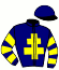 casaque portée par Devillard S. jockey du cheval de course GOLDIE DRY, information pmu ZETURF