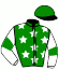casaque portée par Momoh Dominguez Ism. jockey du cheval de course FELIN DE BOMO, information pmu ZETURF