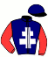 casaque portée par Gout Th. jockey du cheval de course ILLICO DE CASTELLE, information pmu ZETURF