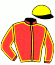 casaque portée par Mourot N. jockey du cheval de course JIVAGO FLASH, information pmu ZETURF