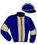 casaque portée par Caillet D. jockey du cheval de course DOLMEN DE LA CROIX, information pmu ZETURF