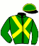 casaque portée par Laboutique S. jockey du cheval de course GOLDWYN DU CAUX, information pmu ZETURF