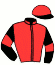 casaque portée par Koubiche Jér. jockey du cheval de course IKOUMA DU HOULET, information pmu ZETURF