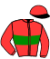casaque portée par Deville J. jockey du cheval de course IDEAL DE FAY, information pmu ZETURF