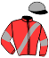 casaque portée par Norberg Mlle M. jockey du cheval de course FLASH DE VOUEDE, information pmu ZETURF