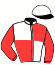 casaque portée par Koubiche Jér. jockey du cheval de course JACKPOT DE VIETTE, information pmu ZETURF