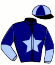 casaque portée par Ouvrie F. jockey du cheval de course GALION DES PRES, information pmu ZETURF
