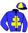 casaque portée par Roelens Luc jockey du cheval de course JACK FLUSH, information pmu ZETURF