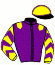 casaque portée par Garandeau A. jockey du cheval de course KALYPSO DE THIERRE, information pmu ZETURF