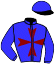 casaque portée par Verva M. jockey du cheval de course IVO SIVED, information pmu ZETURF