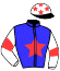 casaque portée par Thierry C. jockey du cheval de course FRONSAC MADRIK, information pmu ZETURF