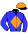 casaque portée par Seguy V. jockey du cheval de course FOLLOW THE RAINBOW, information pmu ZETURF