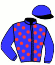 casaque portée par Mingant M. jockey du cheval de course KUSHINDA, information pmu ZETURF