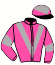 casaque portée par Merille C. jockey du cheval de course GARONNE, information pmu ZETURF
