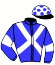 casaque portée par Foulon M. jockey du cheval de course JENKILLE HIPOLYTE, information pmu ZETURF