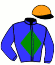 casaque portée par Journiac H. jockey du cheval de course BOLSUREY FAL, information pmu ZETURF