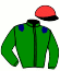 casaque portée par Werle A. jockey du cheval de course PAINT IT BLACK, information pmu ZETURF