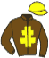 casaque portée par Blanchouin T. jockey du cheval de course ES XARCU, information pmu ZETURF