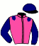 casaque portée par Fournigault G. jockey du cheval de course FRANCE D'ANAMA, information pmu ZETURF