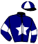 casaque portée par Vivant J. M. jockey du cheval de course ELBOY STAR (FR), information pmu ZETURF