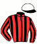 casaque portée par Mottier M. jockey du cheval de course ECHO DE LARRE, information pmu ZETURF