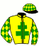 casaque portée par Lamy R. jockey du cheval de course JESSY DE DAUX, information pmu ZETURF